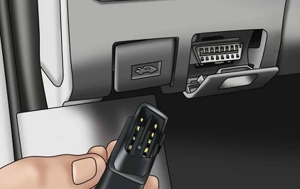 Plug your OBD scan tool into the connector
